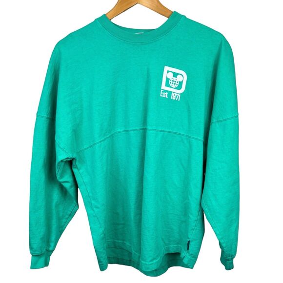 Disney Parks Walt Disney World Teal Green Spirit Jersey XS Long Sleeve Shirt - Picture 2 of 14